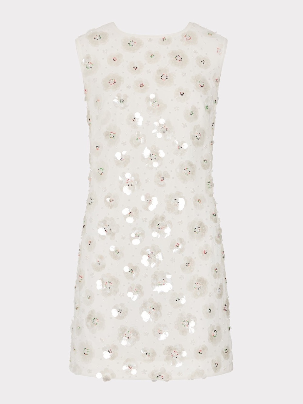 MILLY Ivette Paillette Beaded Sequin Shift Dress Size 0